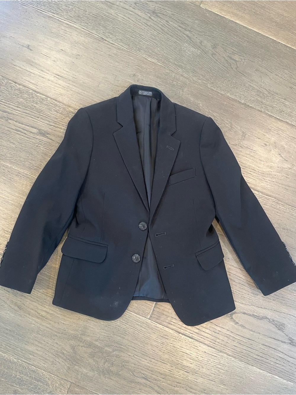 Calvin Klein Boys Black Notch Lapel Blazer